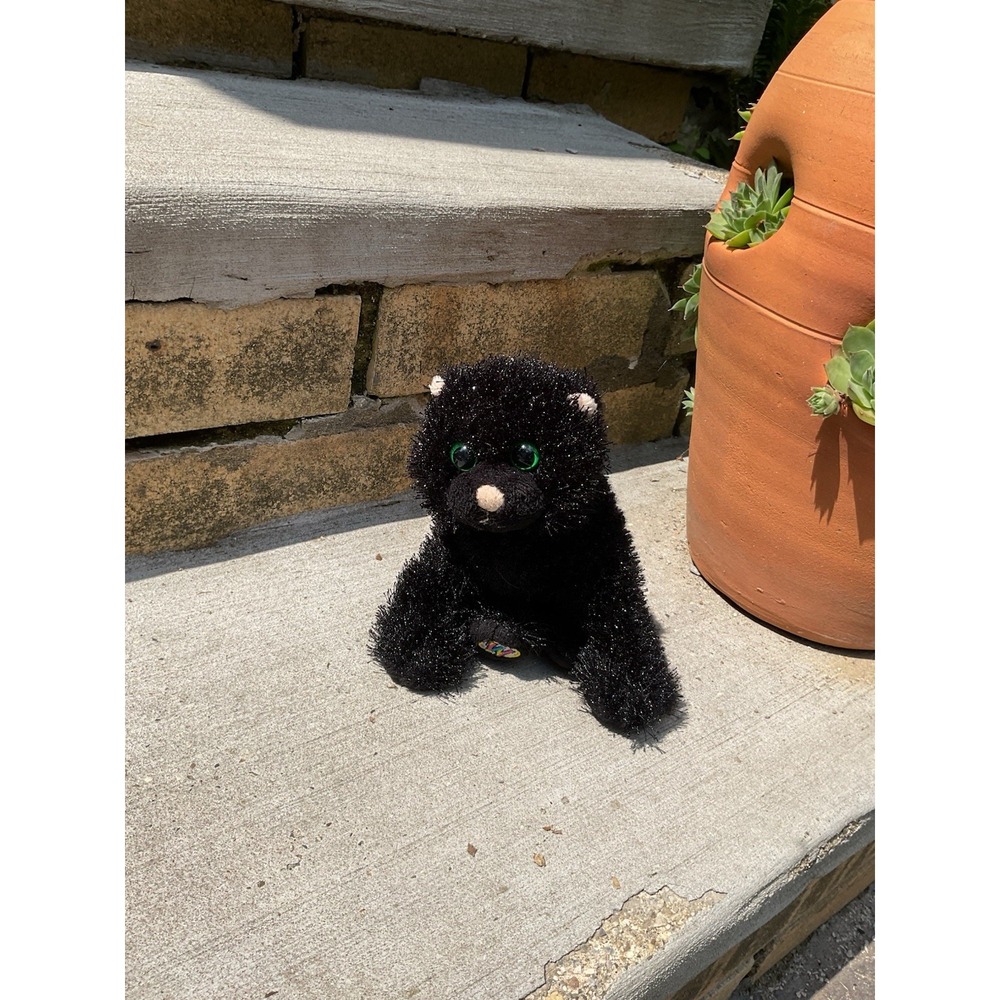 Webkinz Black Cat Plush  Halloween Kitty Stuffed Animal Toy Ganz
